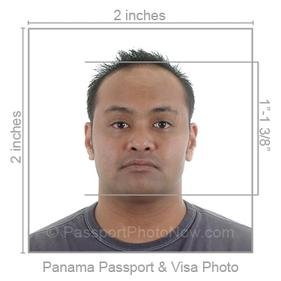 Panama Passport & Visa Photo requirement