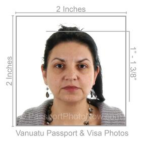 Vanuatu Passport & Visa Photo requirement