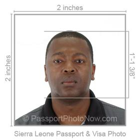 Sierra Leone Passport & Visa Photo requirement