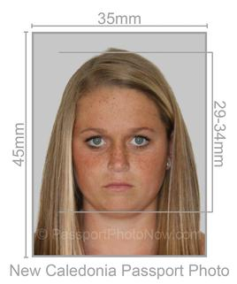 New Caledonia Passport Photo requirement